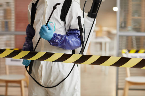 Professional Sewage Cleanup technician working in Compton, CA